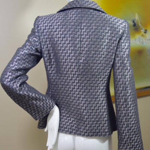 Armani Collezioni Grey/Brown Powerhouse ZigZag Jacket Made in Italy 🇮🇹 - Picture 8 of 16